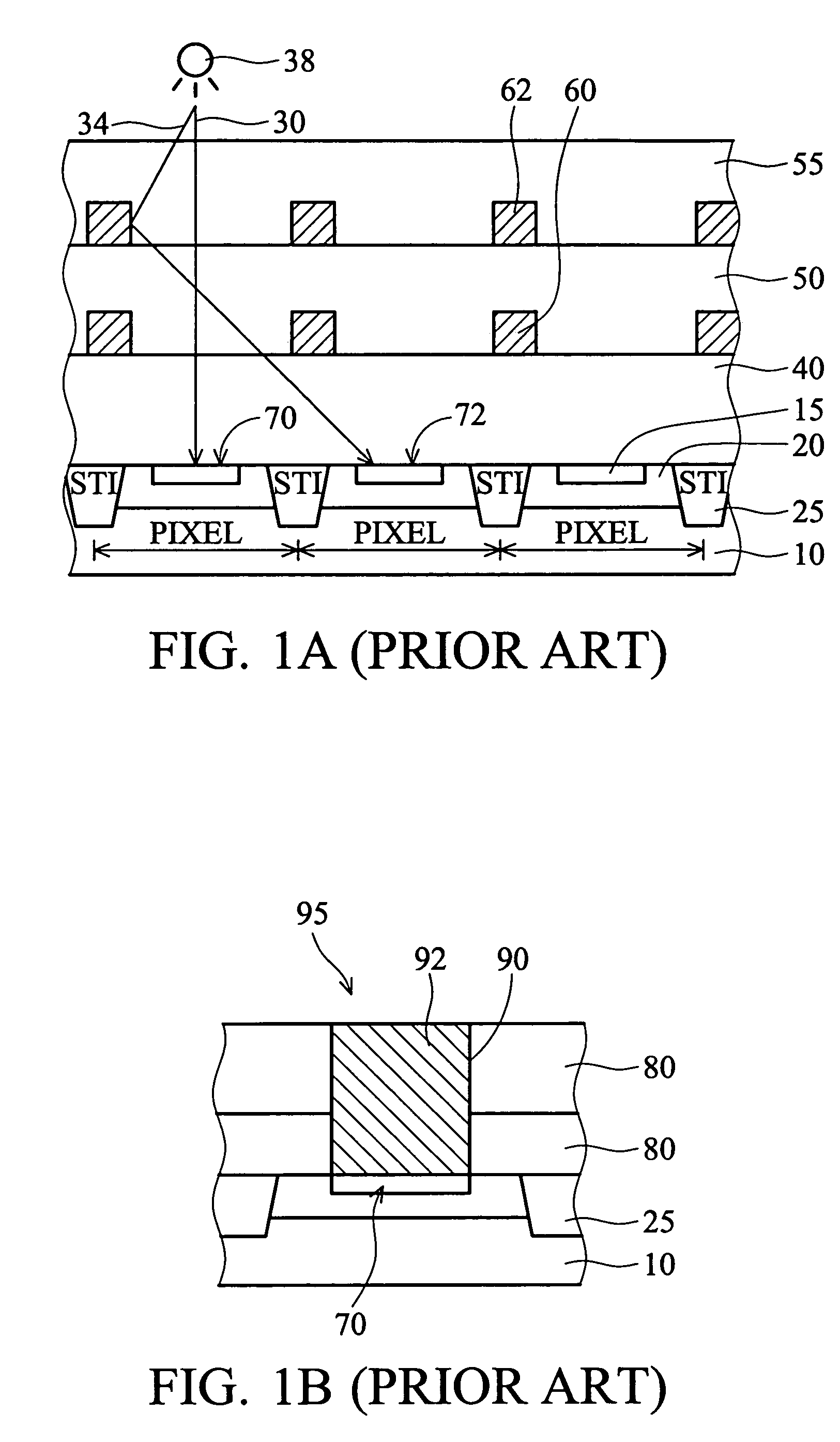 Image sensor with light guides