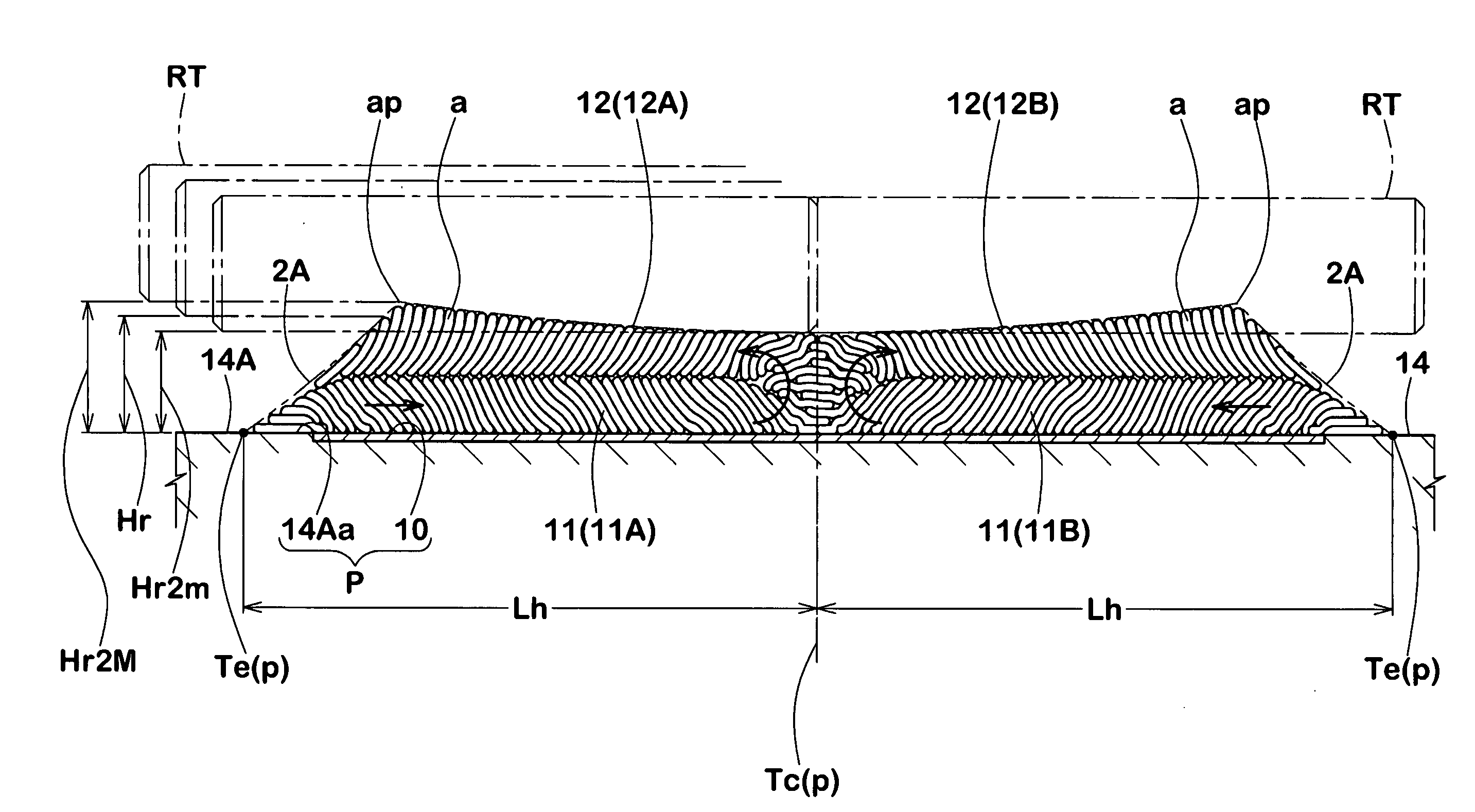 Manufacturing method of rubber member for tire