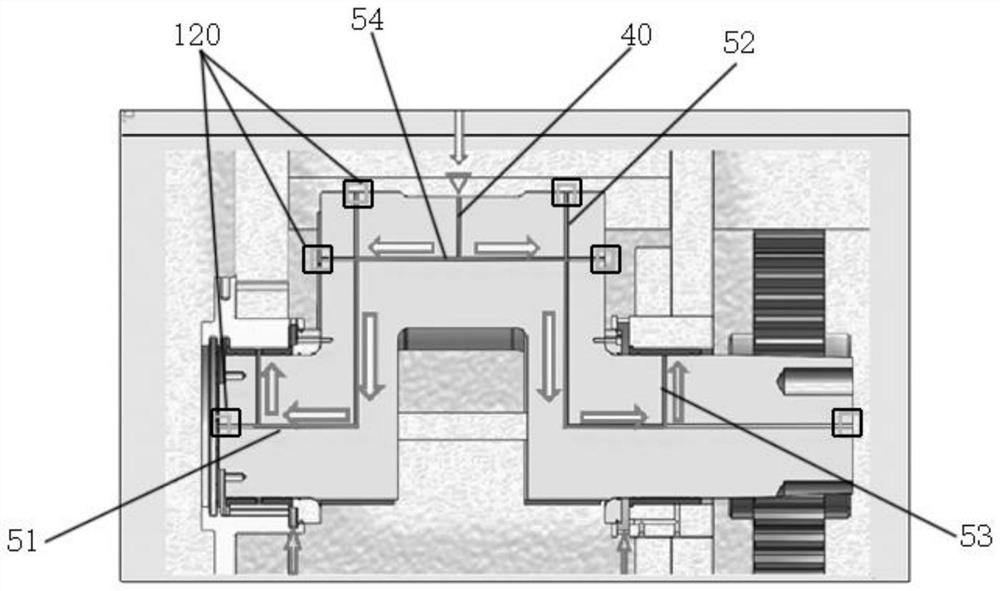 Oil return method for shaft seat lubricated by circulating oil