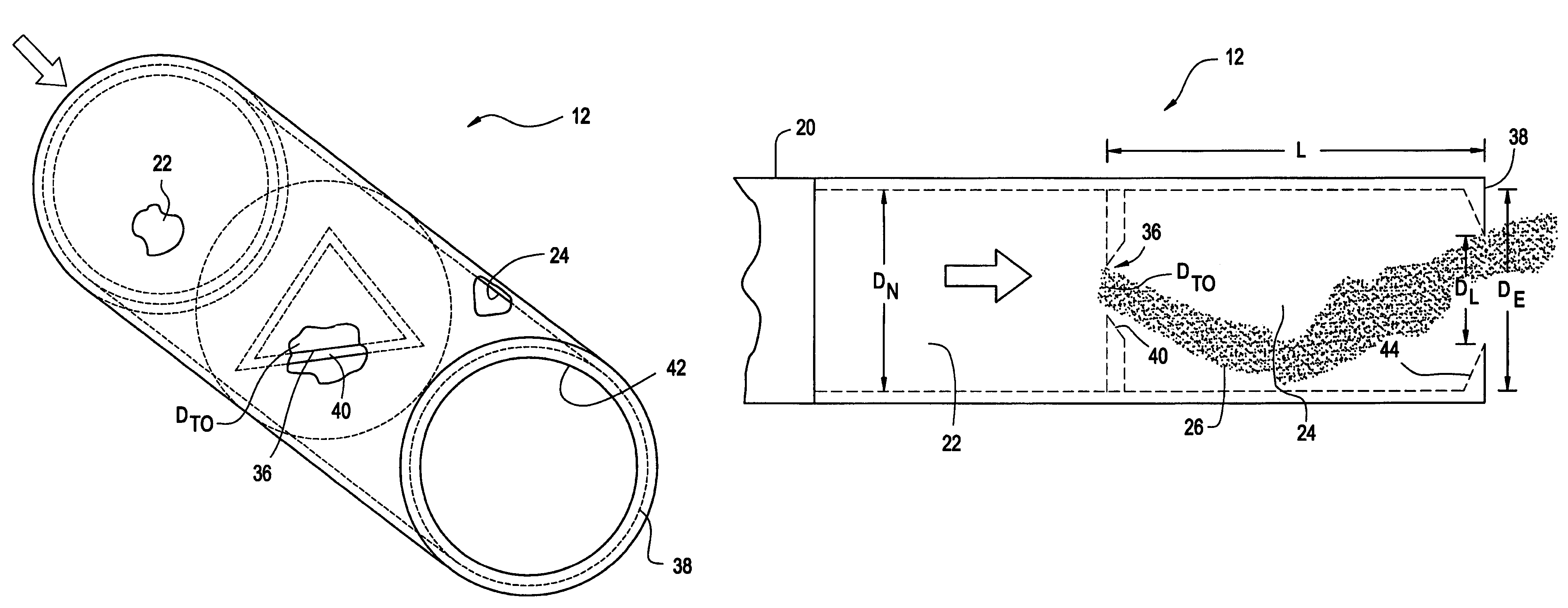 Device for reducing jet engine exhaust noise using oscillating jets