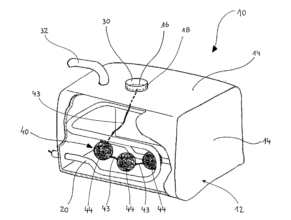 Electric household appliance and device for removing lime scale from a boiler of such an electric household appliance