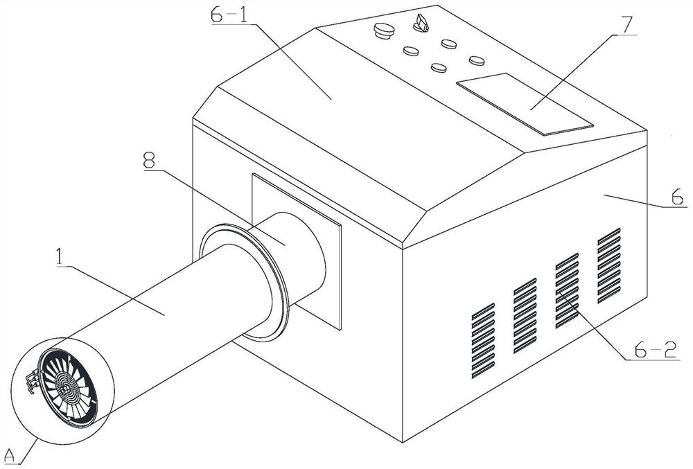 An ultra-low nitrogen burner for oilfield heating furnace