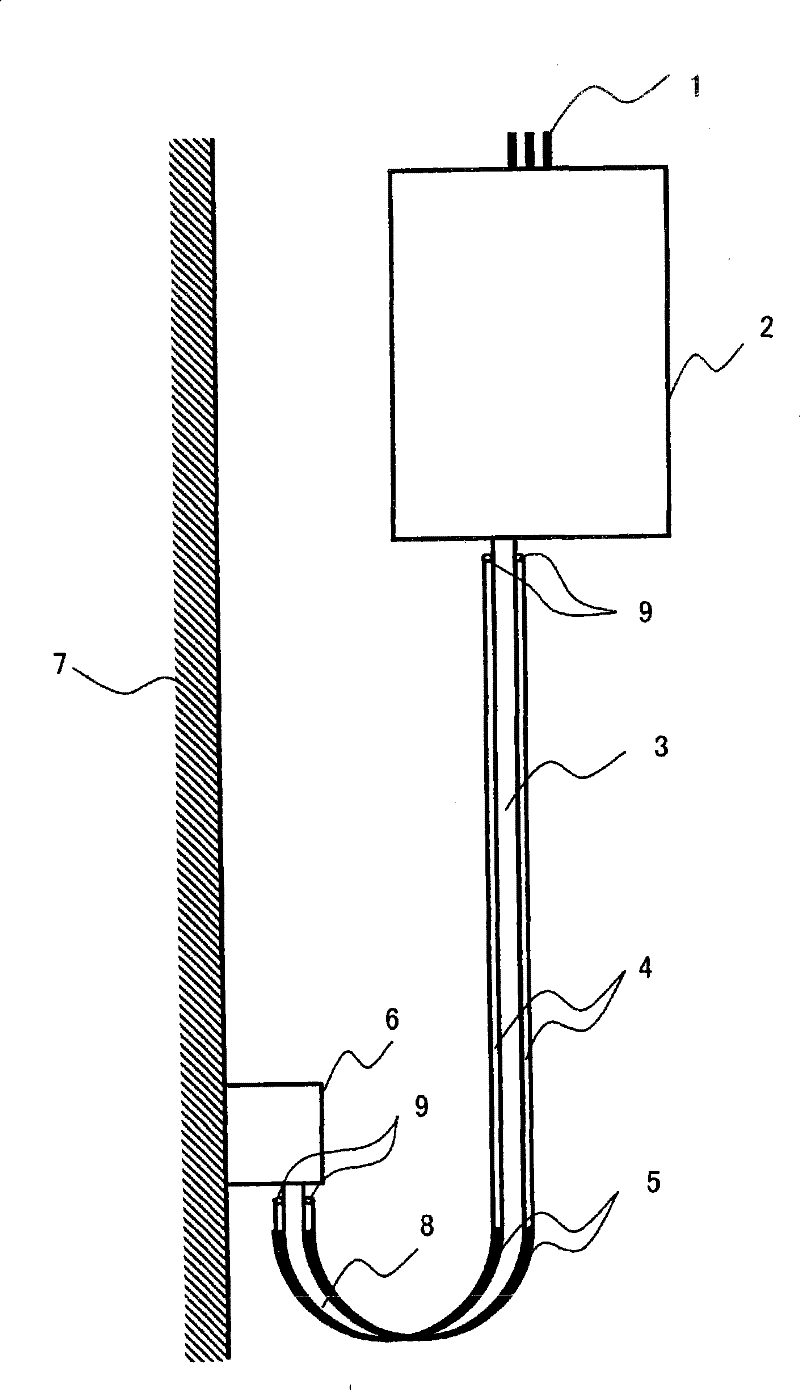 Leading wire vibration-proof structure