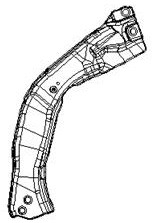 Carbon fiber composite material front-end reinforcing beam and preparation method thereof