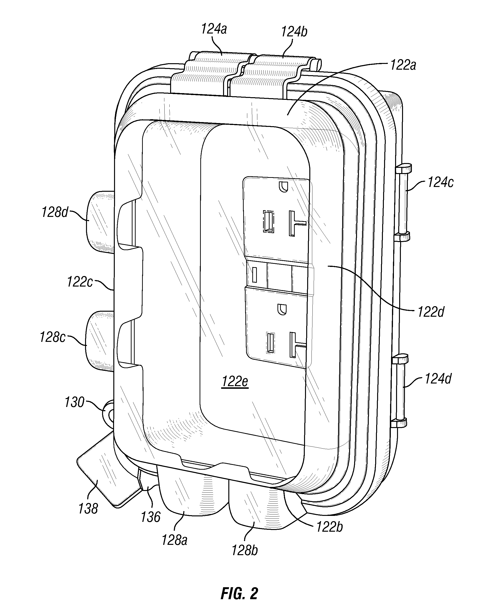 Environmentally Sealed Wiring Device with Integral Weather-Resistant Cover