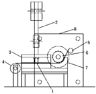 Punching device for carrier tape and processing method of punching device