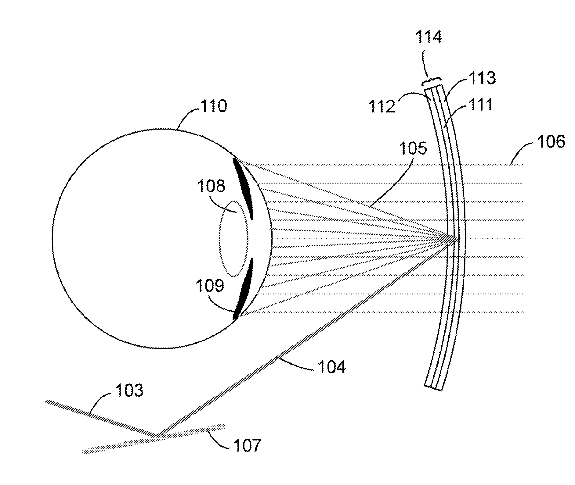 Transflective holographic film for head worn display