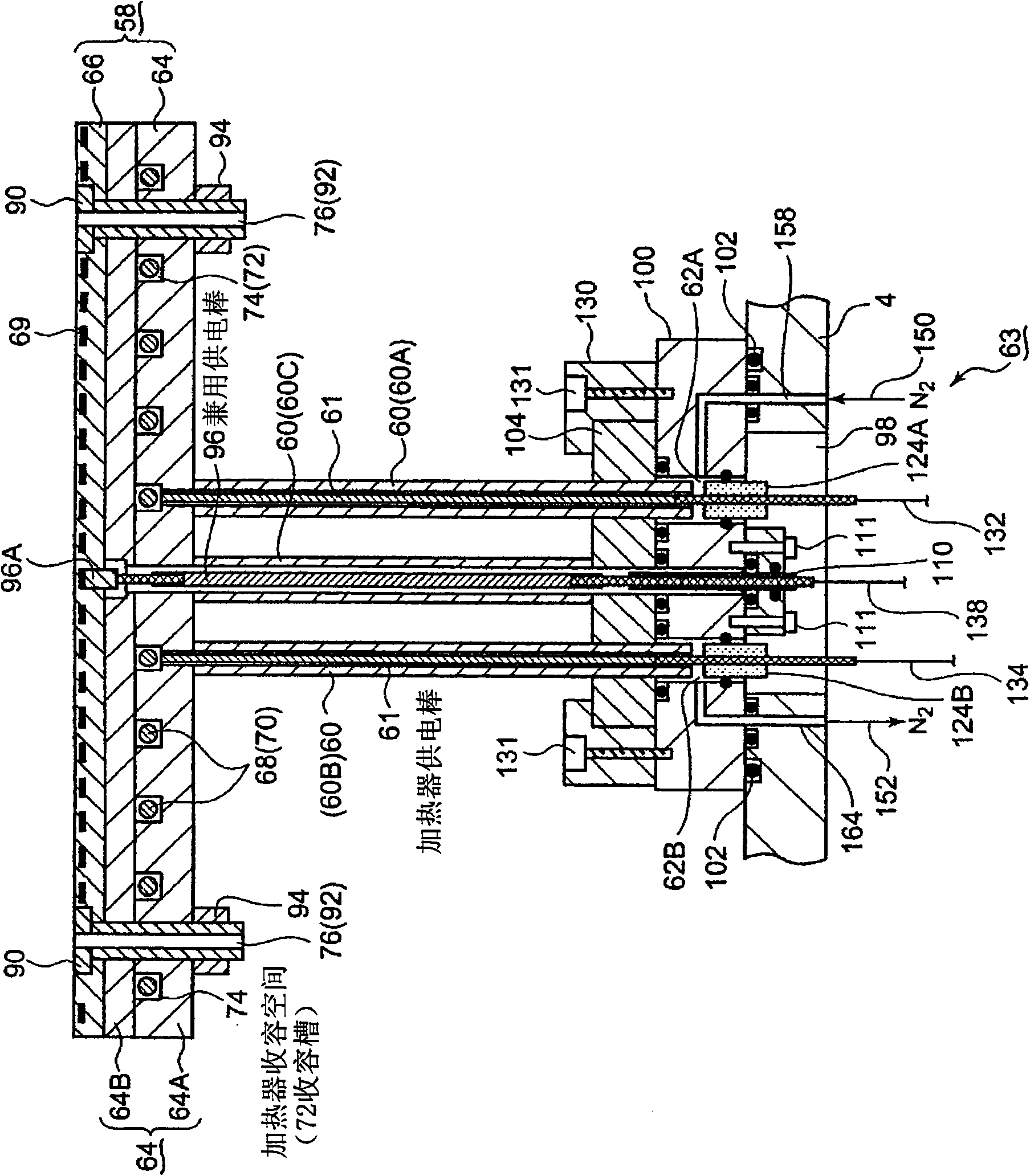 Susceptor structure and processing apparatus