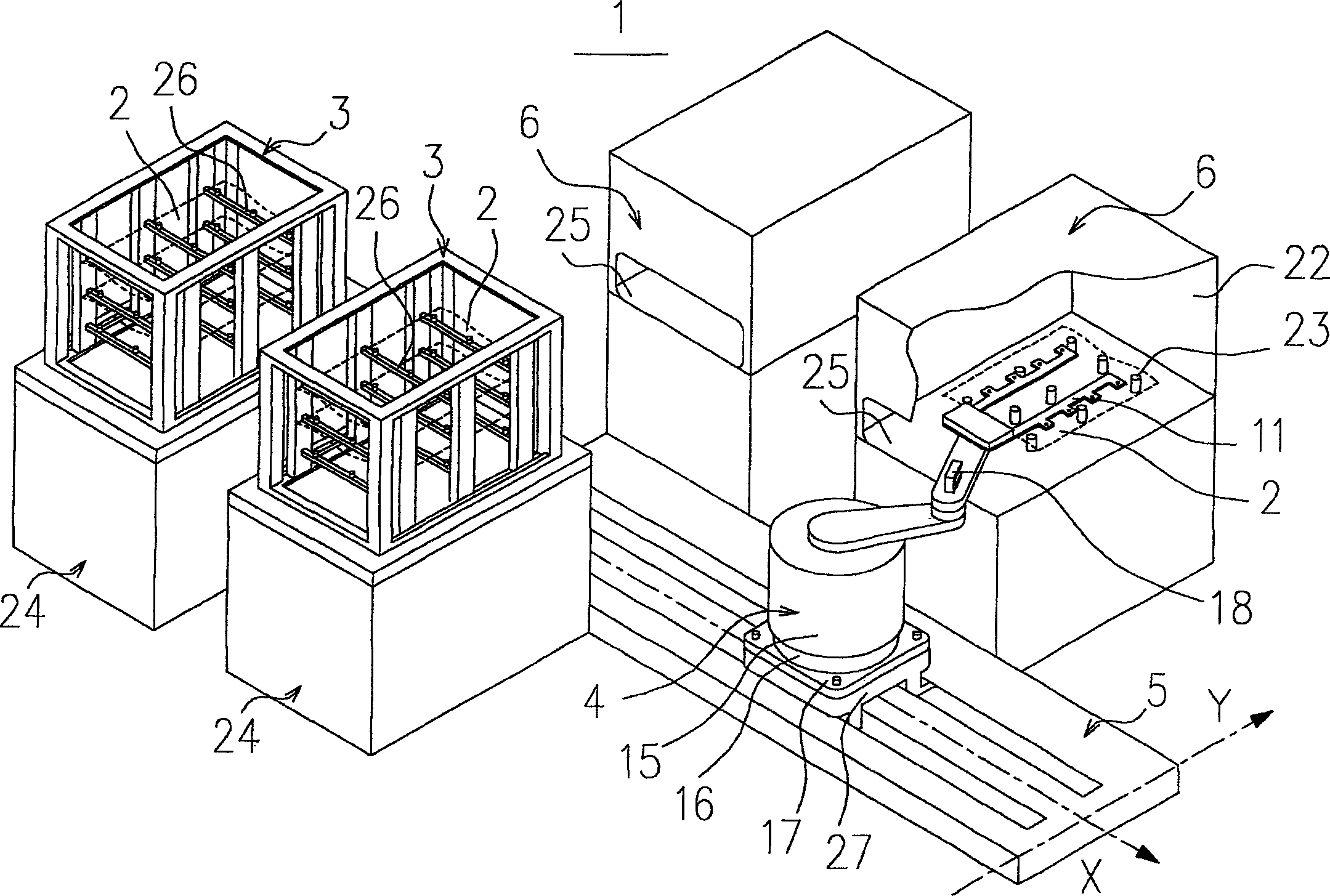 Thin sheet-like article displacement detection method and displacement correction method