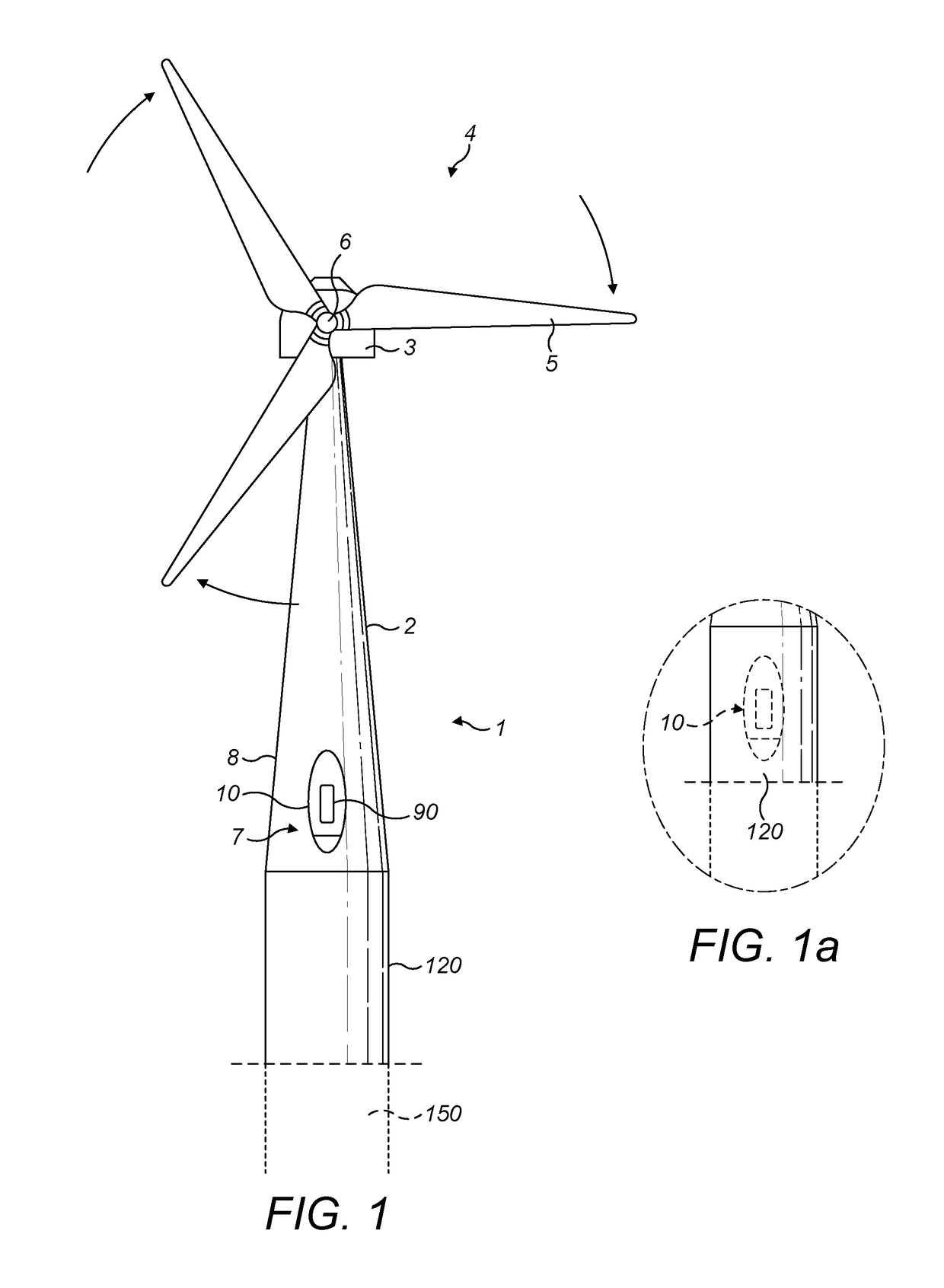 Access panel for a wind turbine tower and method for securing same