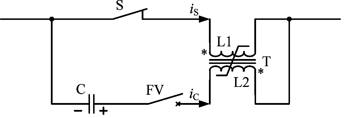 Main circuit topology of artificial zero-crossing technology and current transfer method