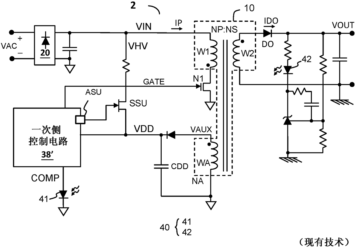 Flyback power converter circuit and high voltage start-up circuit thereof