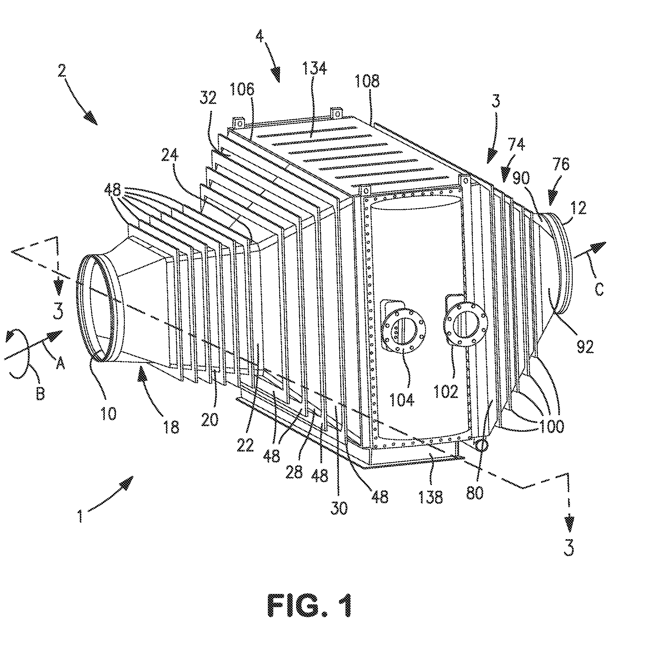 Compressed gas cooling apparatus