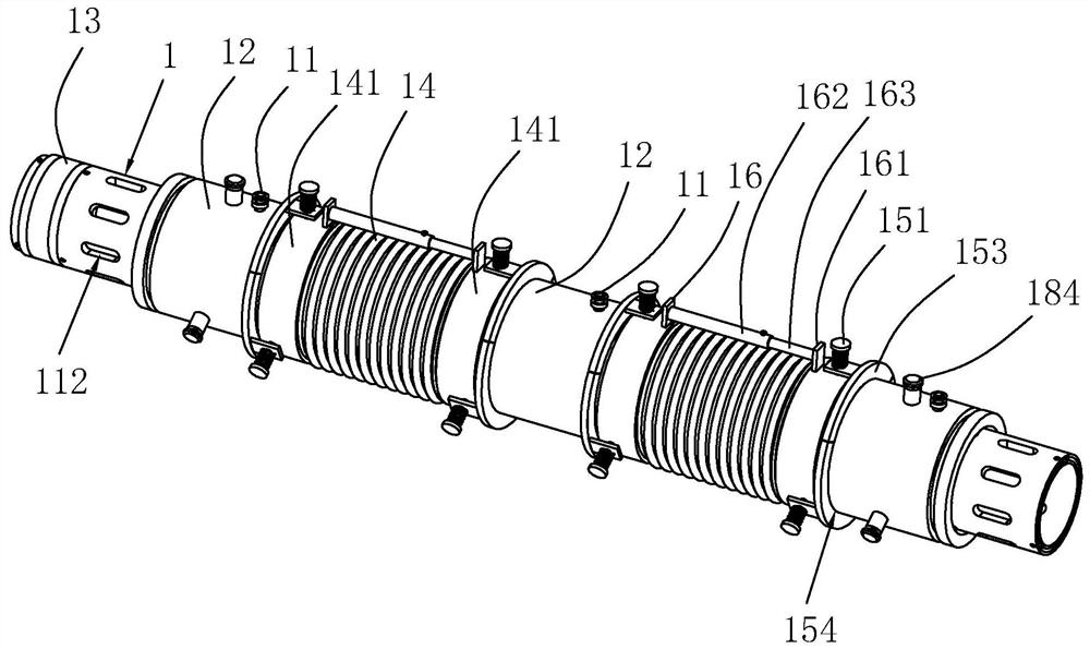 Spraying device for steel-wood combined shed frame