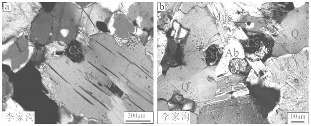 Method for determining metallogenic age of rare metal pegmatite