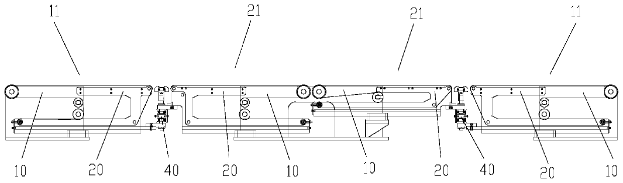 Conveying device and conveyor with same