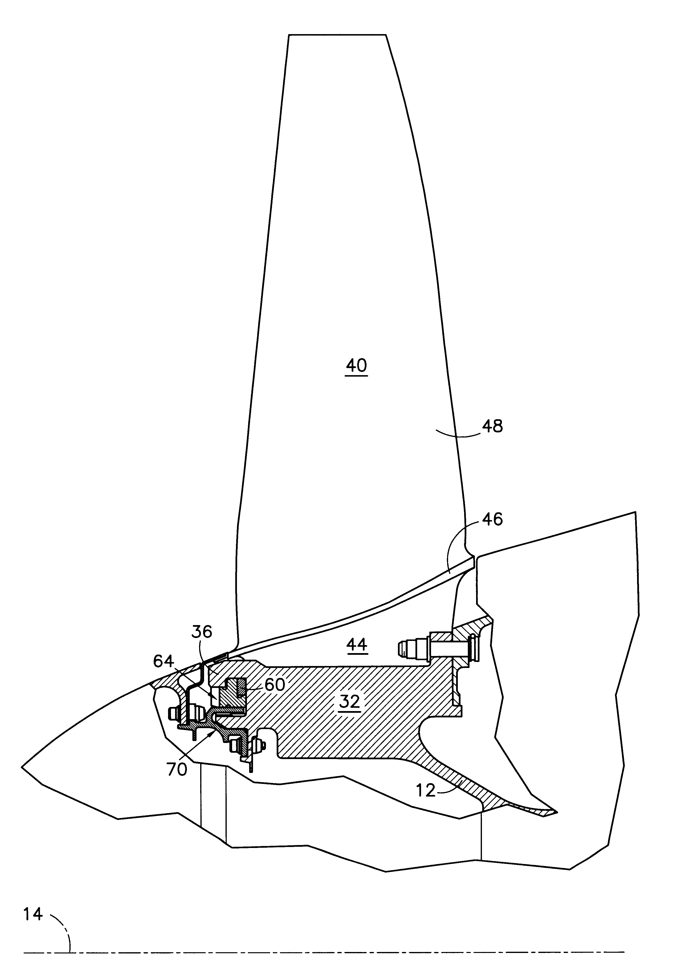 Axial retention system and components thereof for a bladed rotor