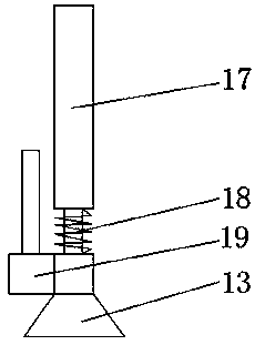 Concrete stirring device used for buildings and having automatic cleaning function