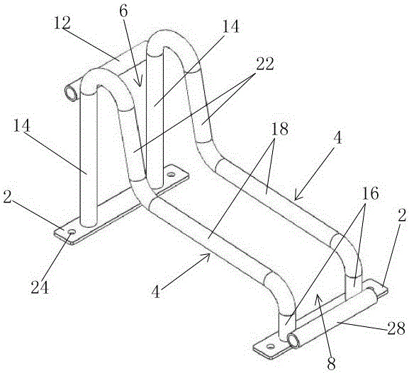 A positioning fixture for a two-wheel vehicle