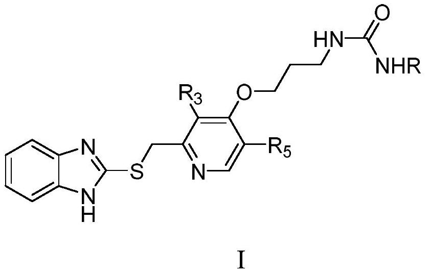 Benzimidazole compounds containing ureido group and application