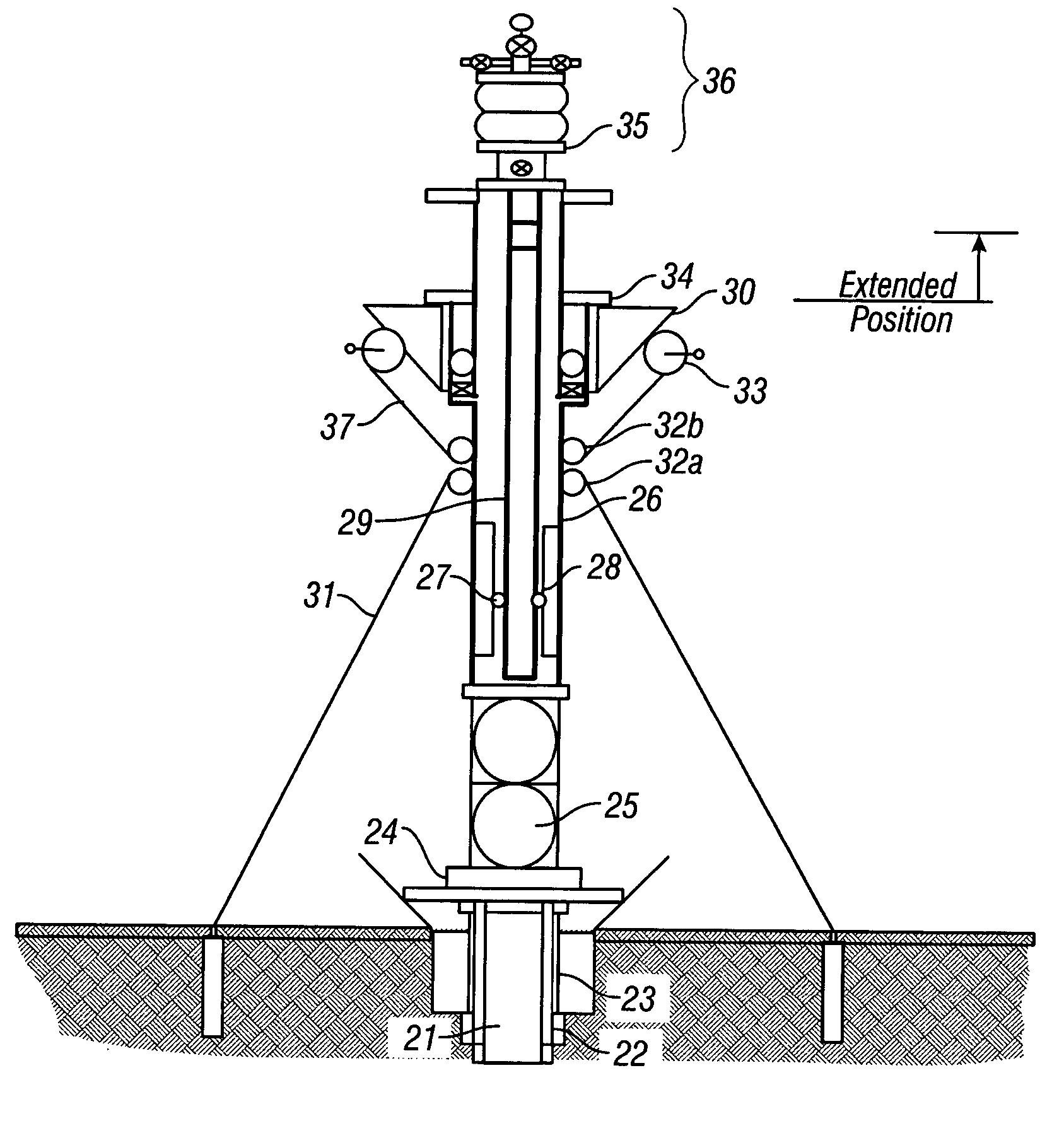 System and method of installing and maintaining an offshore exploration and production system having an adjustable buoyancy chamber