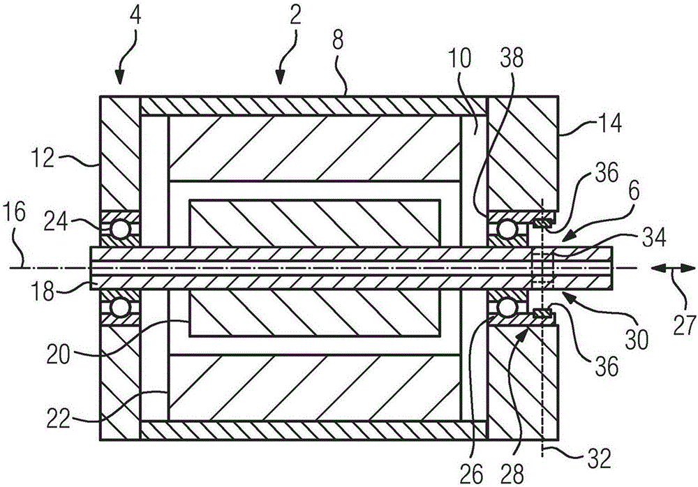 Electrical machine particular for electric or hybrid motor vehicle