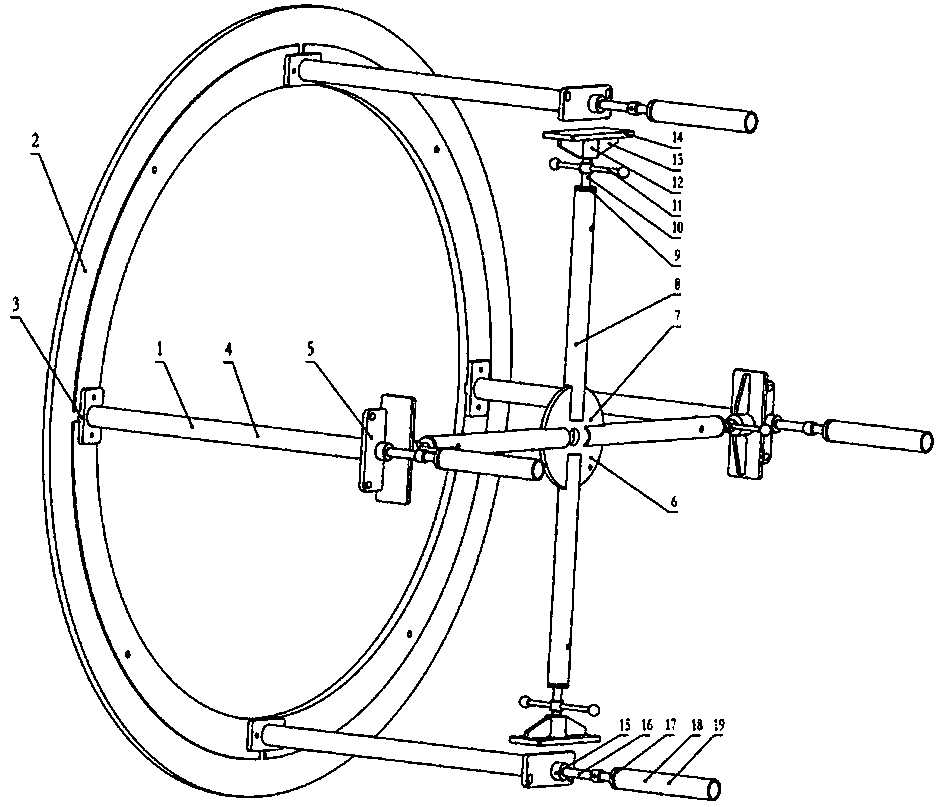 Welding and positioning device for special-shaped parts in straight cylinder