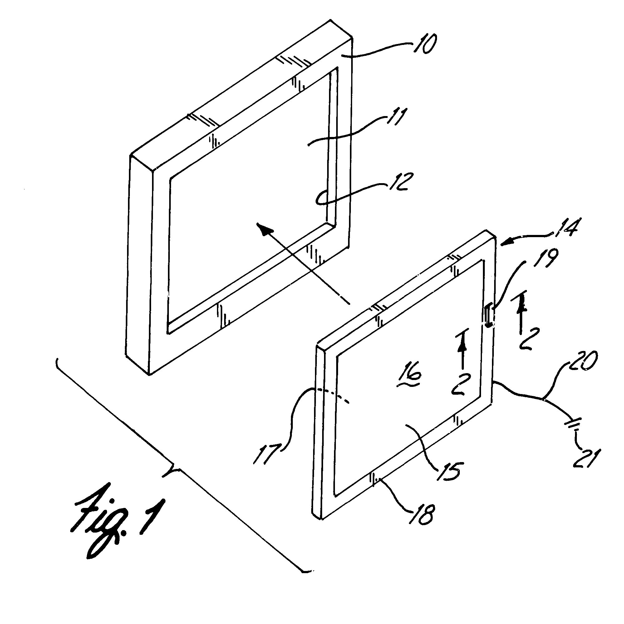 Display panel filter connection to a display panel