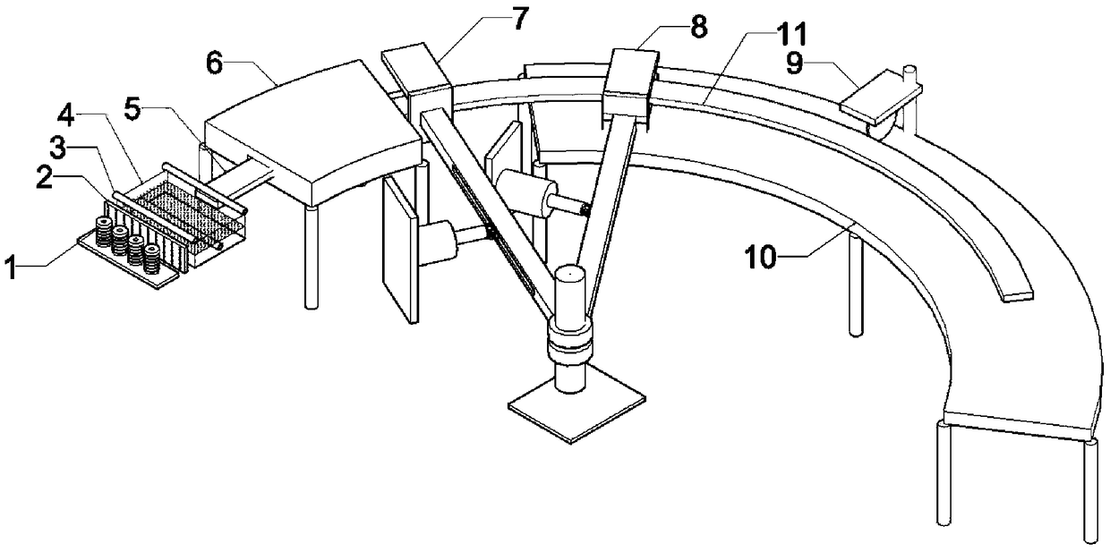 Pultrusion production method and appliance of fiber reinforced composite bending profiles