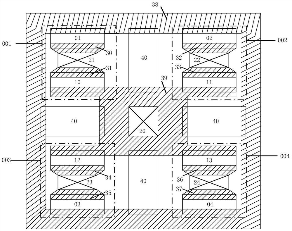 Novel replaceable single-layer metal layout structure of TVS