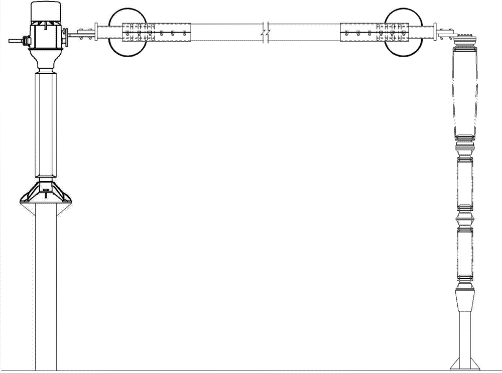 Sliding type damping connection device for transformer substation