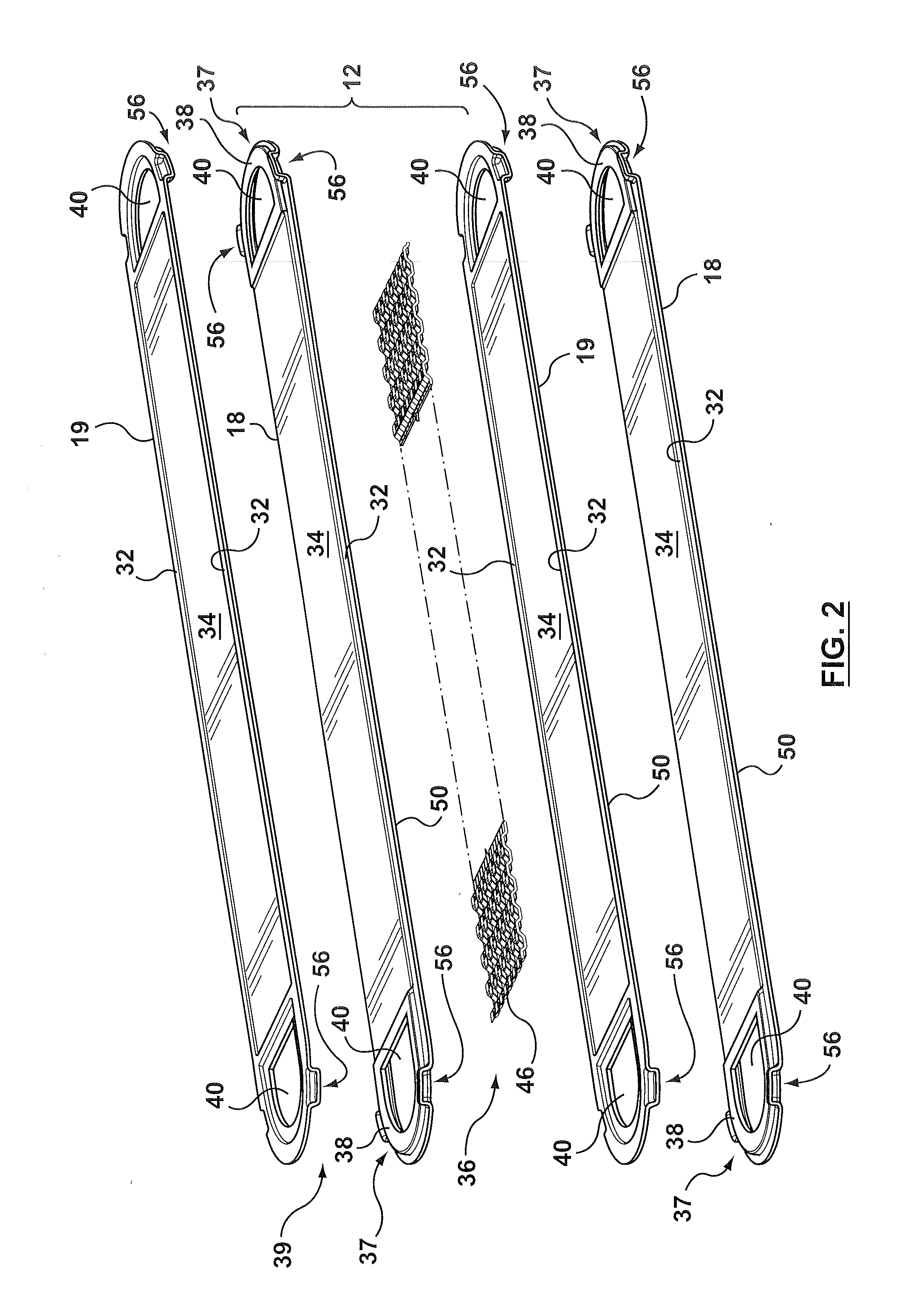 Heat exchanger with manifold strengthening protrusion