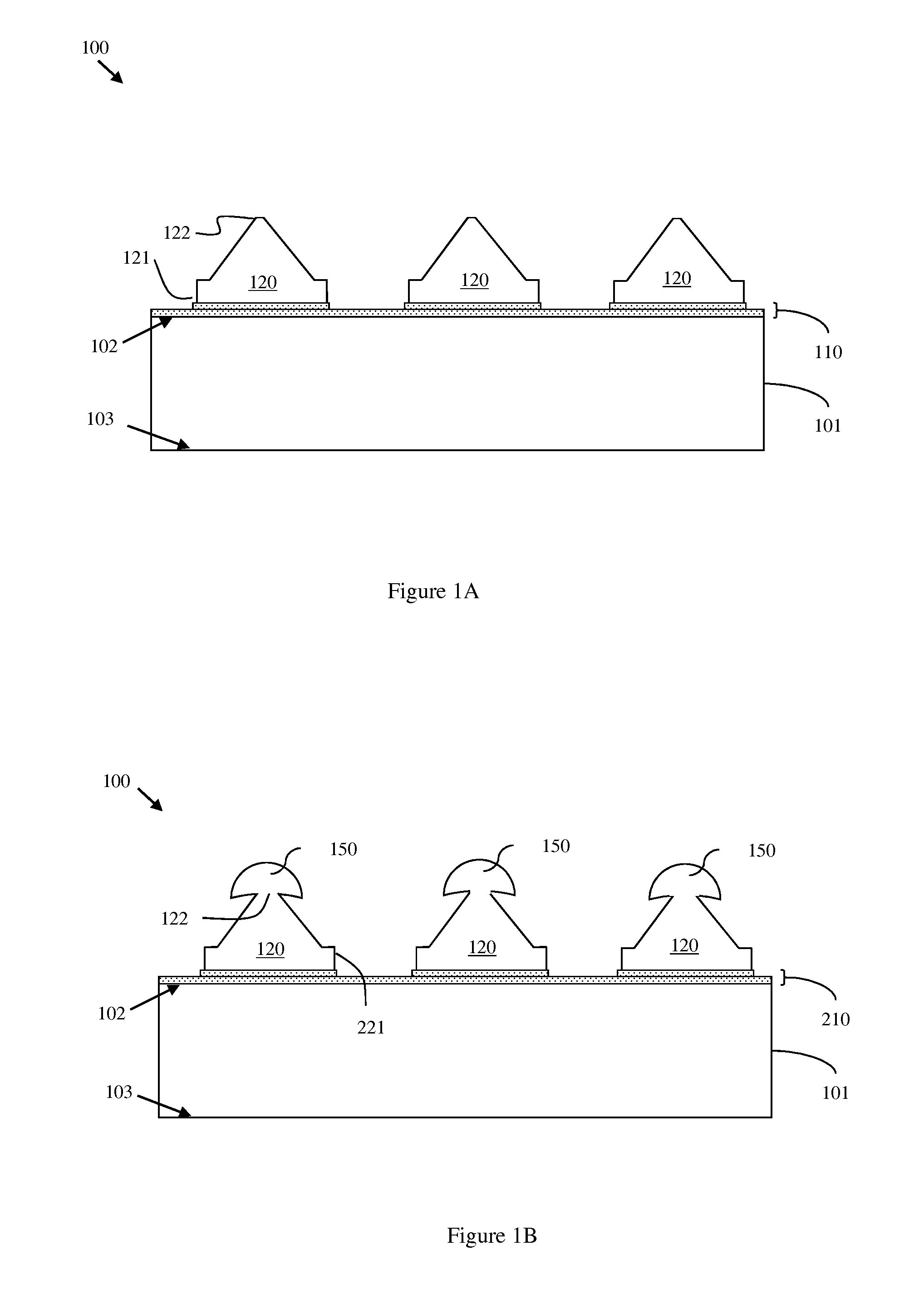 Integrated circuit chip with pyramid or cone-shaped conductive pads for flexible c4 connections and a method of forming the integrated circuit chip