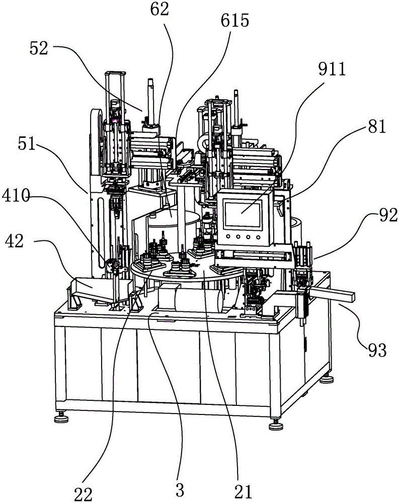 Series excited motor rotor assembly machine