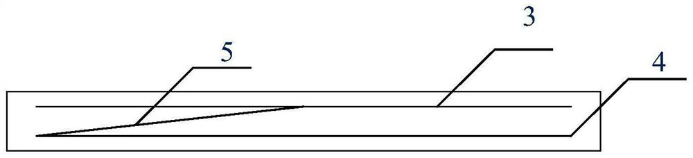 Laser heat dissipation material with similar optical fiber waveguide structure