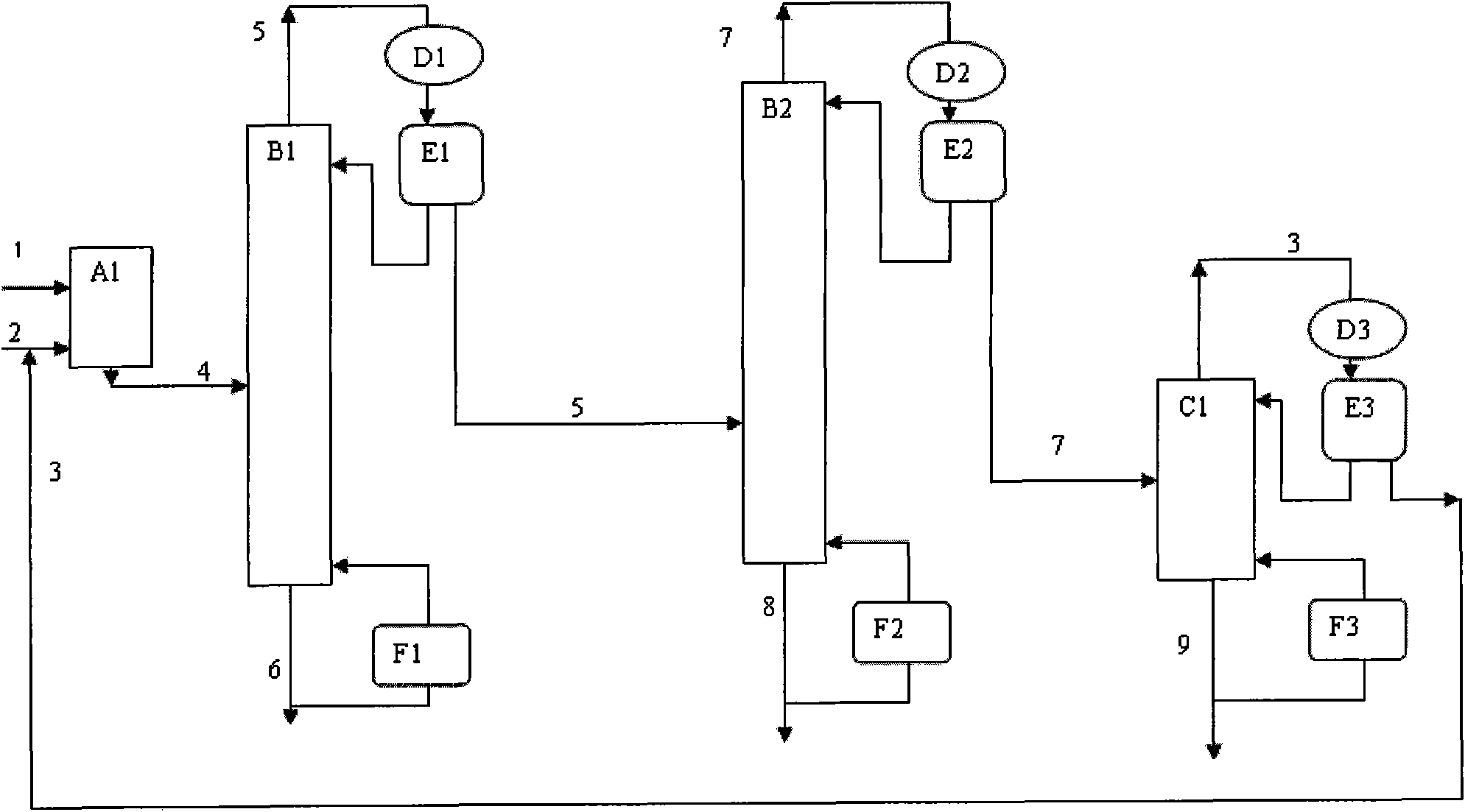 Method for separating mixture of m-ethyltoluene and p-ethyltoluene from C9 aromatics