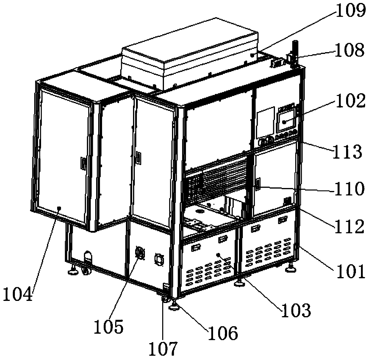 Automatic LCD unloading device