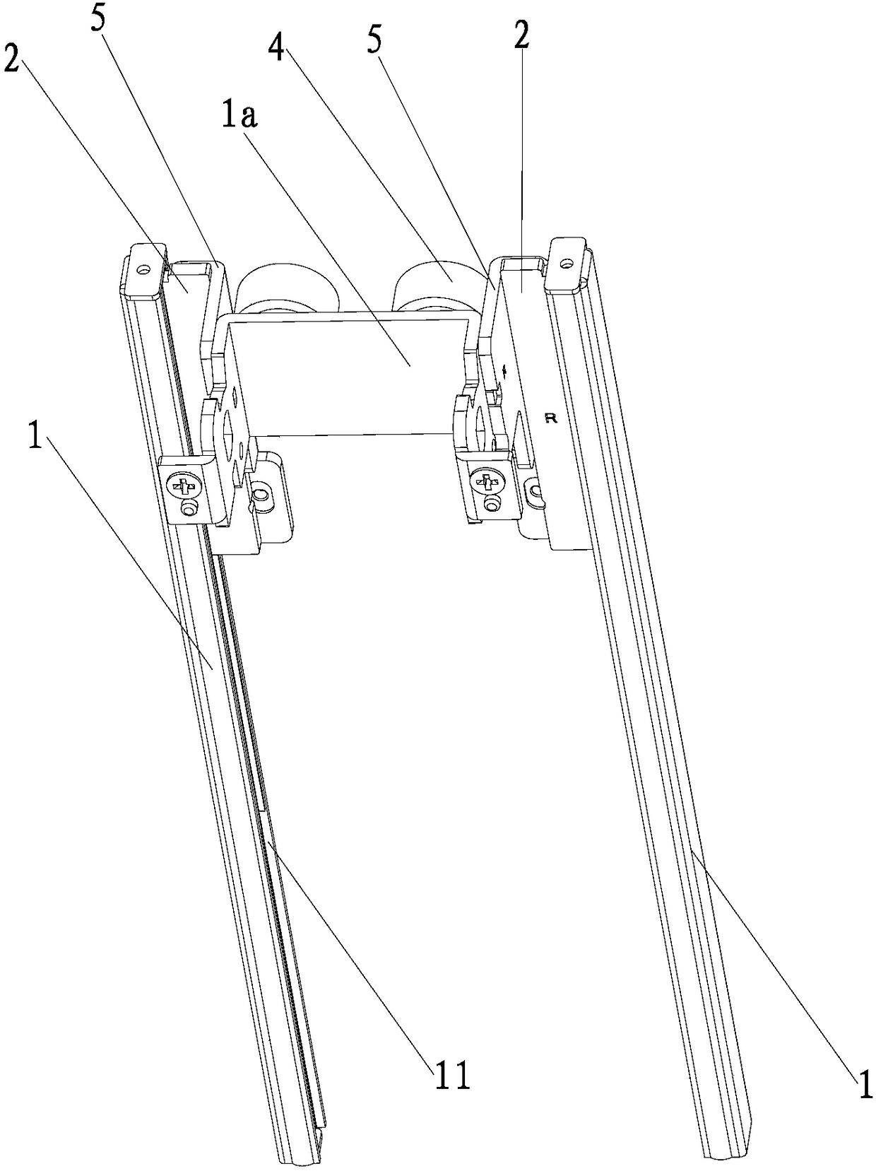 Lifting mechanism for ultra-thin display bracket