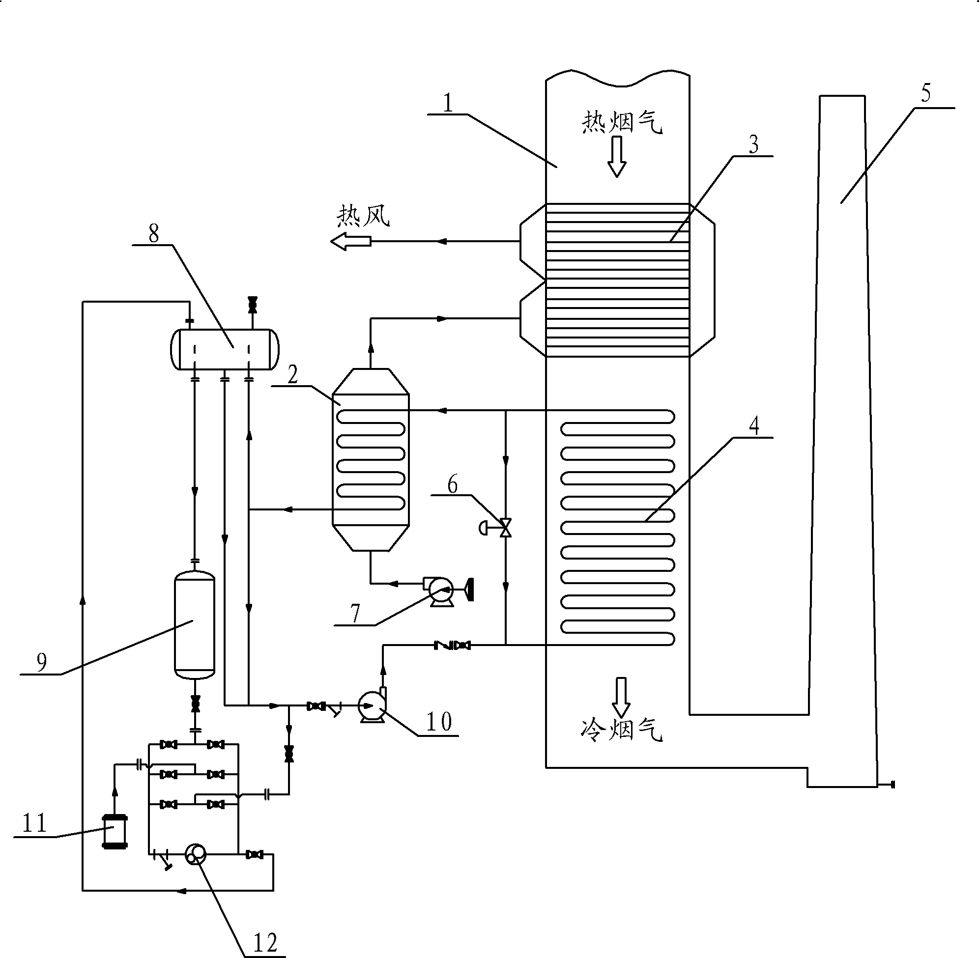 Air pre-heater system preventing low-temperature corrosion and air pre-heating method