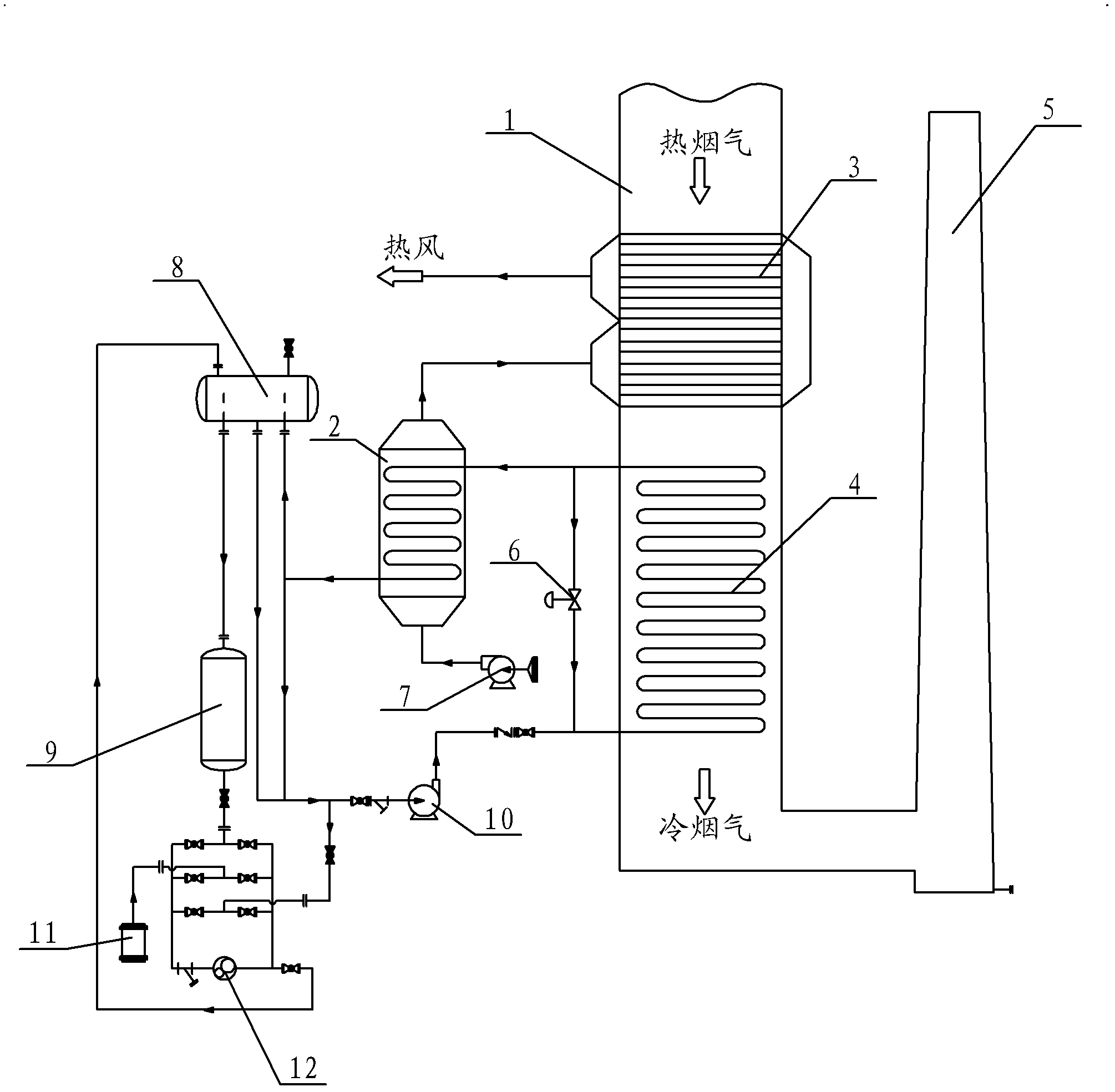 Air pre-heater system preventing low-temperature corrosion and air pre-heating method