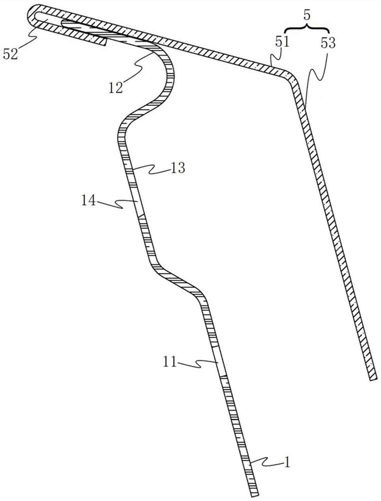 Side window hidden type outer weather bar and vehicle with same