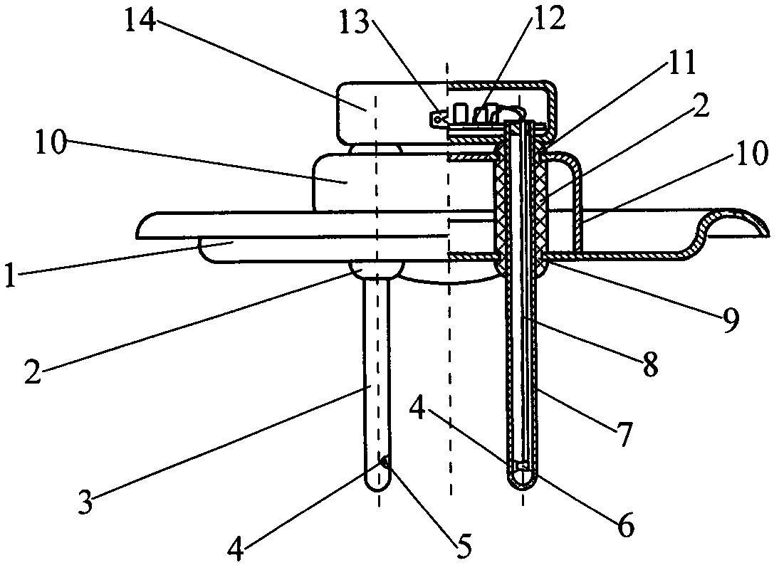 On-cover detecting method for ultrasonic biological treatment efficiency