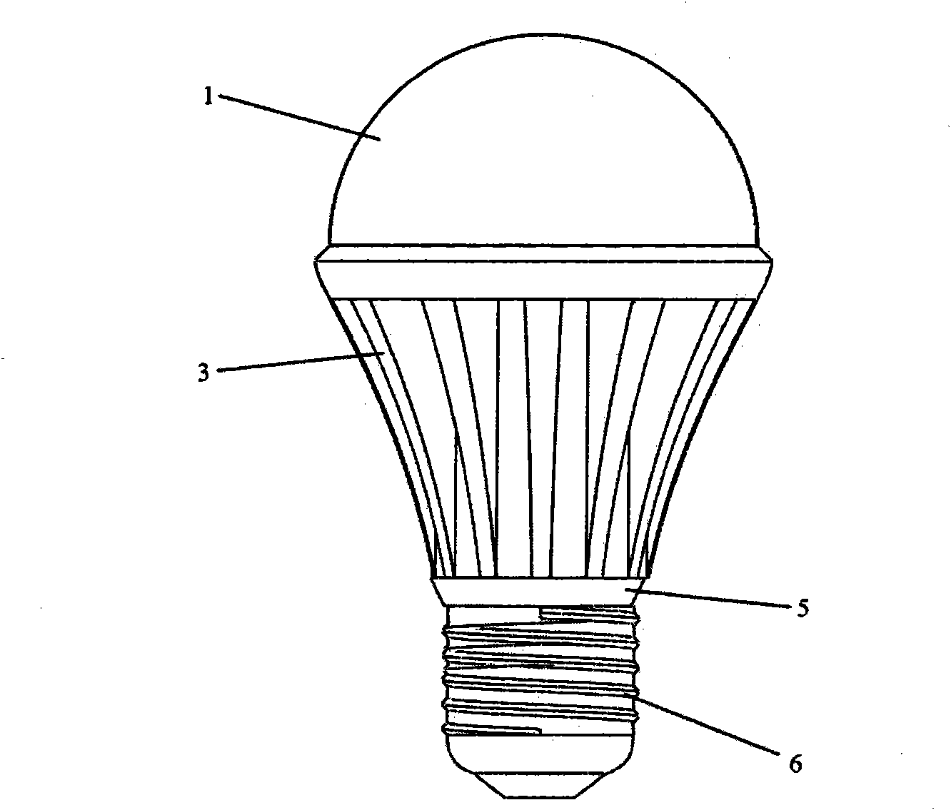 LED bulb lamp with high color rendering index and high illumination efficiency