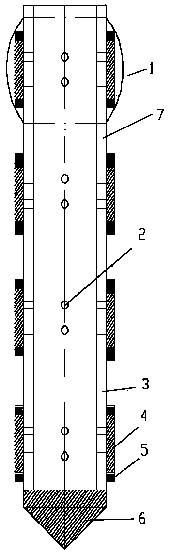 Grouting reinforcement device and method for shallow clay