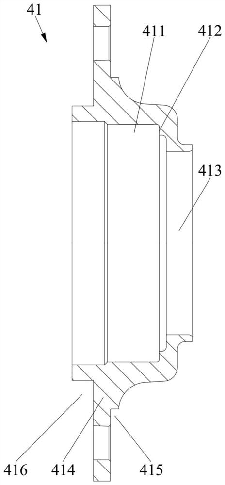 Drive axle wheel end structure and vehicle