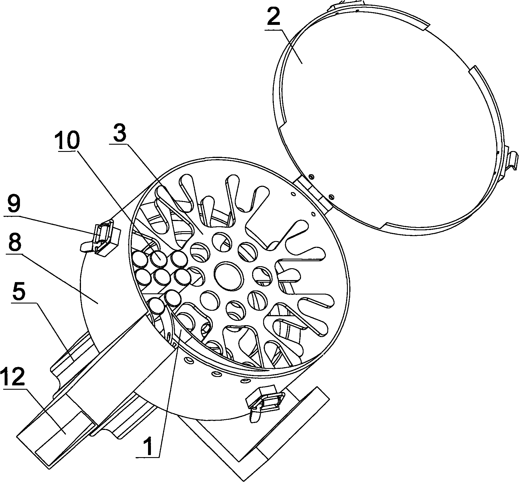 Bullet launching device for imitation gun