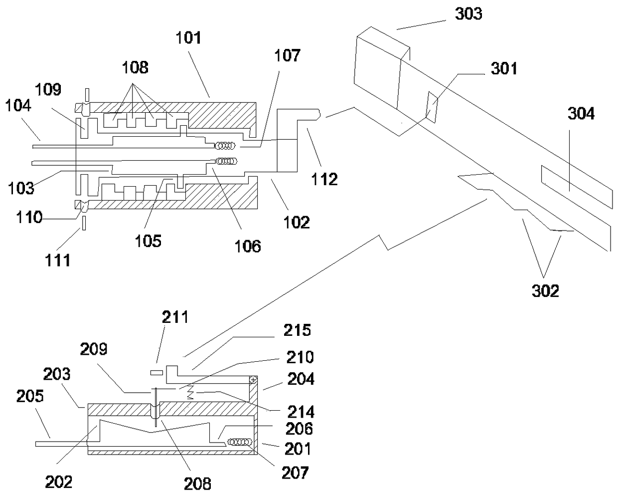 Key plate confusion slot combination key plate column spring gravity control double core double key safe lock