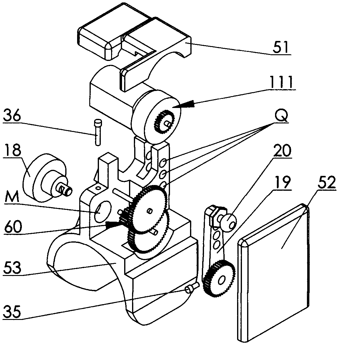 Index finger distal knuckle driver