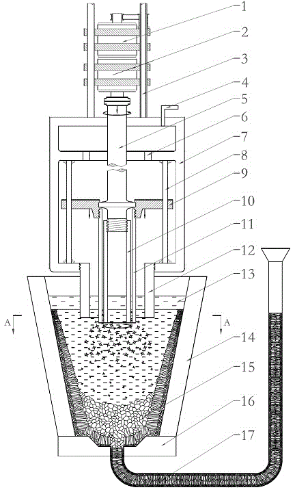 Technology for refining solidification structure through consumable shear flow method and device thereof