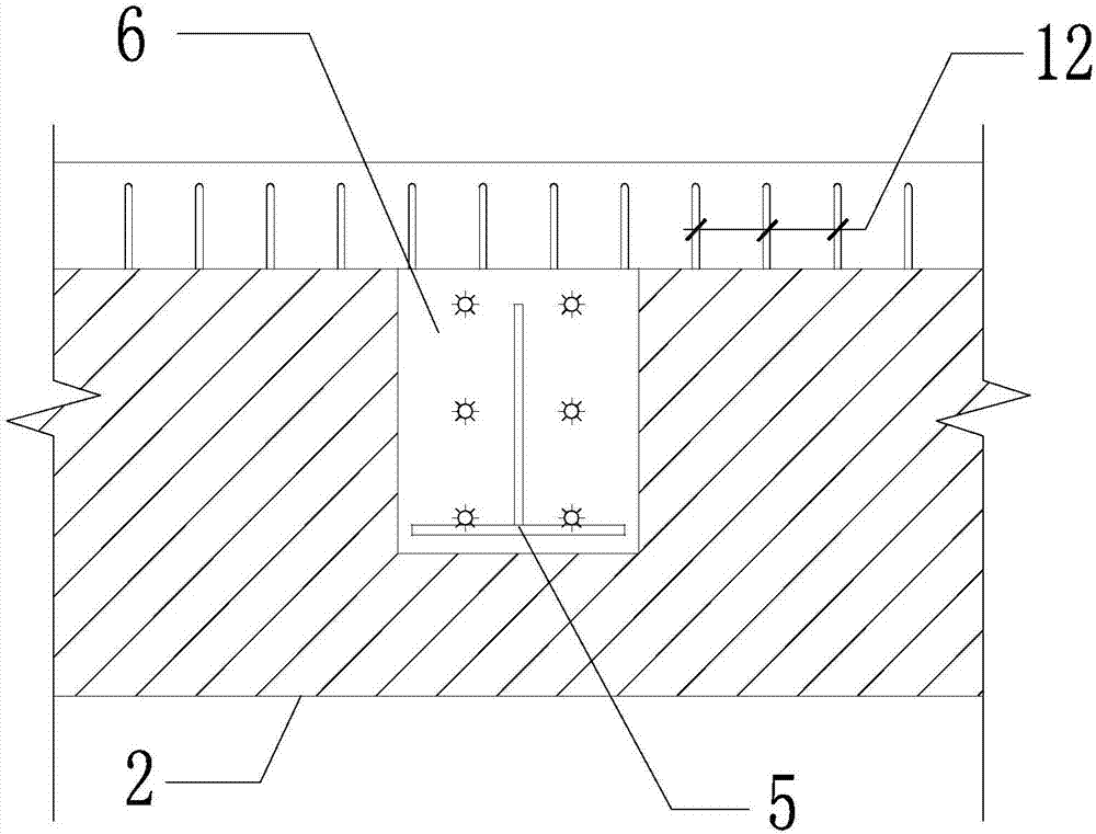 Prefabricated assembly type main beam and subsidiary beam mounting structure and mounting method